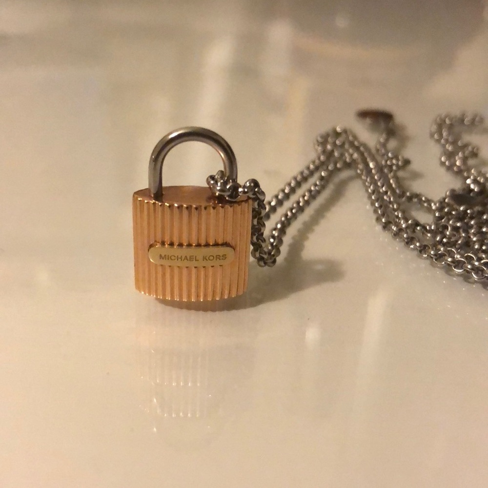 Michael kors lock necklace